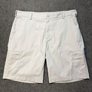 Nike Golf Mens Dri-FIT Cargo Shorts Light Bone Beige 401501-072 Size 34